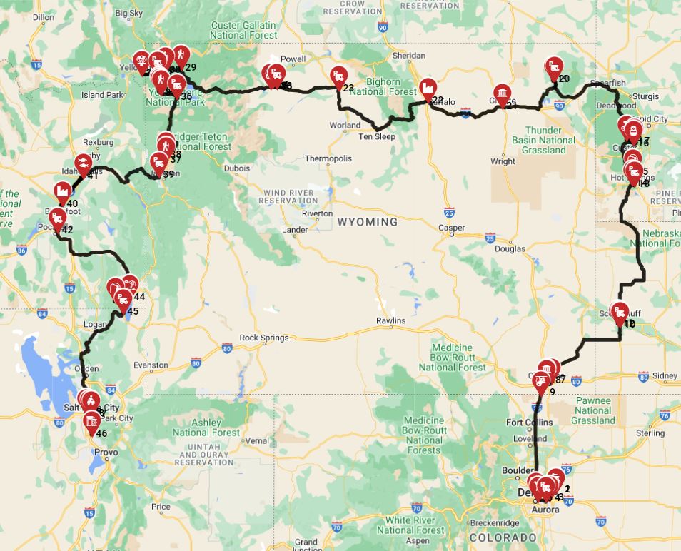 The ultimate RV travel plan from Denver to Salt Lake City